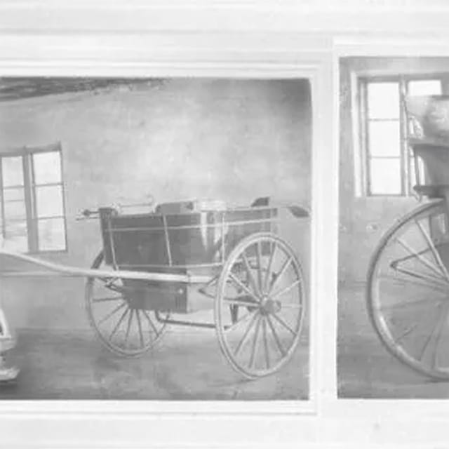 A horse-drawn wagon from Eilersen's coachbuilding years